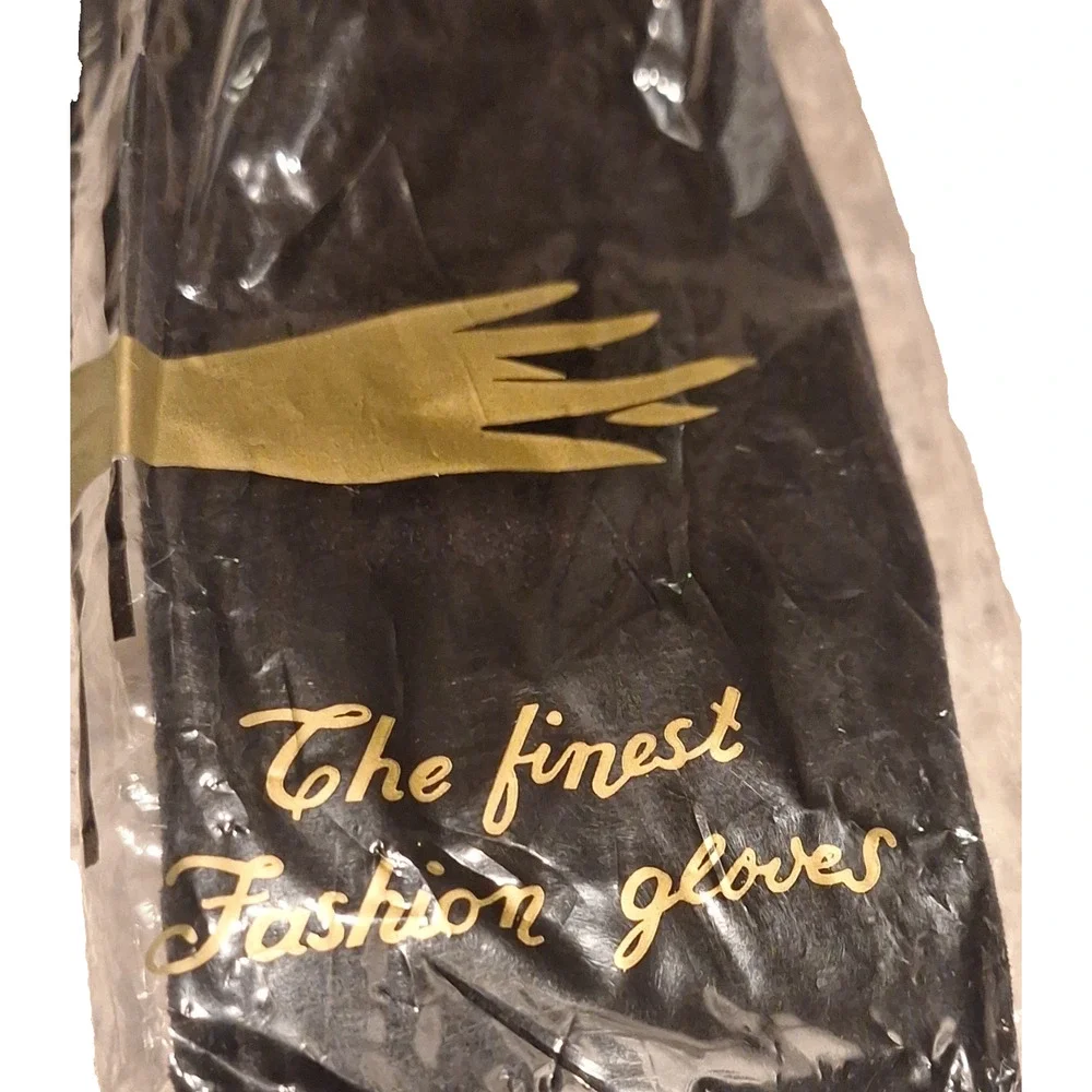 Black Velvet Opera Gloves NWT 23